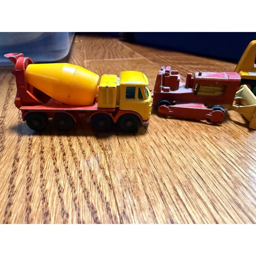 Vintage Matchbox Lesney Construction Lot Foden Concrete Crane Big Bull 1969 1975